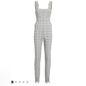 WeWoreWhat Corset Plaid Overalls